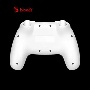Bloody GPW50 Wireless Gaming Controller, 2.4GHz Wireless & USB Wired Connectivity, Dual Connectivity Design, Ergonomic Gaming Controller, Multi-Platform Gaming Controller, Sports White Edition