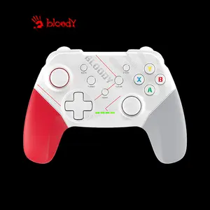 Bloody GPW50 Wireless Gaming Controller, 2.4GHz Wireless & USB Wired Connectivity, Dual Connectivity Design, Ergonomic Gaming Controller, Multi-Platform Gaming Controller, Sports White Edition