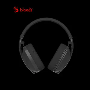 Bloody GR285 Black Wireless Gaming Headset, 2.4GHz Wireless + Bluetooth 5.3 Connectivity, Dual Wireless Mode, Gaming Audio Headset, Integrated Microphone
