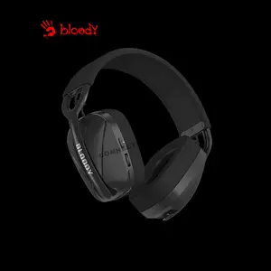 Bloody GR285 Black Wireless Gaming Headset, 2.4GHz Wireless + Bluetooth 5.3 Connectivity, Dual Wireless Mode, Gaming Audio Headset, Integrated Microphone