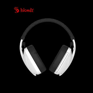 Bloody GR285 White Wireless Gaming Headset, 2.4GHz Wireless + Bluetooth 5.3 Connectivity, Dual Wireless Mode, Gaming Audio Headset, Integrated Microphone