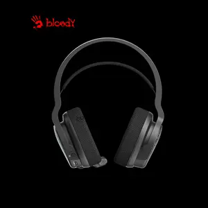 Bloody GR370 Black Wireless Gaming Headset, 2.4GHz Wireless + Bluetooth 5.3 Connectivity, Dual Wireless Mode, Gaming Audio Headset, Integrated Microphone