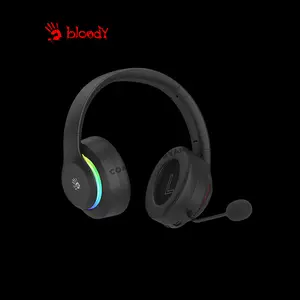 Bloody GR520 Black Wireless Gaming Headset, 2.4GHz Wireless + Bluetooth 5.3 Connectivity, Dual Wireless Mode, Gaming Audio Headset, Integrated Microphone