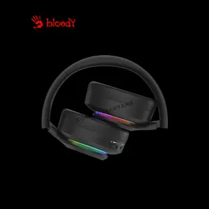 Bloody GR520 Black Wireless Gaming Headset, 2.4GHz Wireless + Bluetooth 5.3 Connectivity, Dual Wireless Mode, Gaming Audio Headset, Integrated Microphone