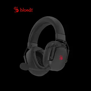 Bloody GR585 Black Wireless Gaming Headset, 2.4GHz Wireless + Bluetooth 5.3 Connectivity, Dual Wireless Mode, Gaming Audio Headset, Integrated Microphone