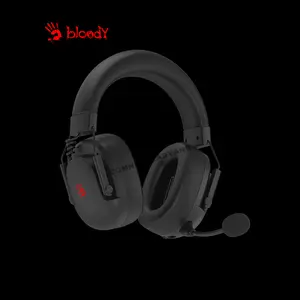 Bloody GR585 Black Wireless Gaming Headset, 2.4GHz Wireless + Bluetooth 5.3 Connectivity, Dual Wireless Mode, Gaming Audio Headset, Integrated Microphone