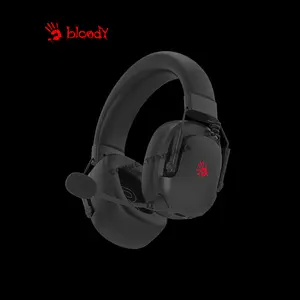 Bloody GR585 Black Wireless Gaming Headset, 2.4GHz Wireless + Bluetooth 5.3 Connectivity, Dual Wireless Mode, Gaming Audio Headset, Integrated Microphone