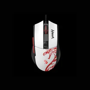 Bloody L65 Max Naraka RGB Gaming Mouse, 12000 CPI MAX BC3332-A Gaming Sensor, Lightweight Honeycomb Design, Naraka Edition, RGB Lighting Effects, Wired USB Gaming Mouse