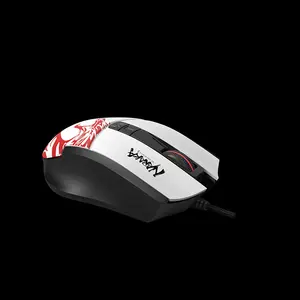 Bloody L65 Max Naraka RGB Gaming Mouse, 12000 CPI MAX BC3332-A Gaming Sensor, Lightweight Honeycomb Design, Naraka Edition, RGB Lighting Effects, Wired USB Gaming Mouse
