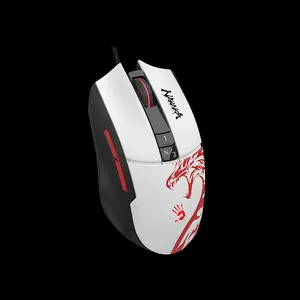 Bloody L65 Max Naraka RGB Gaming Mouse, 12000 CPI MAX BC3332-A Gaming Sensor, Lightweight Honeycomb Design, Naraka Edition, RGB Lighting Effects, Wired USB Gaming Mouse