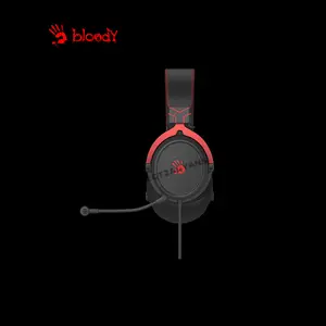 Bloody M590i Black Gaming Headset, Virtual 7.1 Surround Sound, Noise-Cancelling Microphone, RGB Lighting Effects, Comfortable Over-Ear Gaming Headset