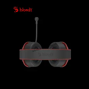 Bloody M590i Black Gaming Headset, Virtual 7.1 Surround Sound, Noise-Cancelling Microphone, RGB Lighting Effects, Comfortable Over-Ear Gaming Headset