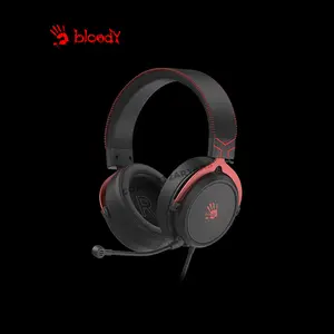 Bloody M590i Black Gaming Headset, Virtual 7.1 Surround Sound, Noise-Cancelling Microphone, RGB Lighting Effects, Comfortable Over-Ear Gaming Headset