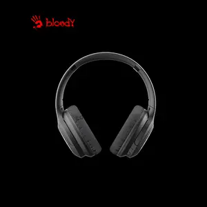 Bloody MH360 Black Wireless Headset, Bluetooth 5.3 Connectivity, ENC Omni-Directional Microphone, Stereo Audio Headset, Comfortable Over-Ear Design