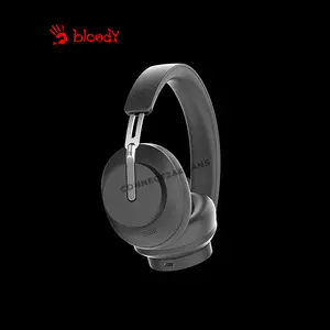 Bloody MH390 Black Wireless Headset, Bluetooth 5.3 Connectivity, ENC Omni-Directional Microphone, Stereo Audio Headset, Comfortable Over-Ear Design