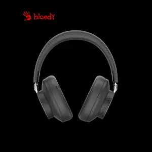 Bloody MH390 Black Wireless Headset, Bluetooth 5.3 Connectivity, ENC Omni-Directional Microphone, Stereo Audio Headset, Comfortable Over-Ear Design