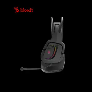 Bloody MR575 Black Wireless Gaming Headset, 2.4GHz Wireless + Bluetooth 5.2 Connectivity, 7.1 Virtual Surround Sound, Gaming Audio Headset, Dual Wireless Mode