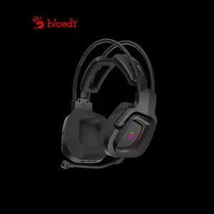 Bloody MR575 Black Wireless Gaming Headset, 2.4GHz Wireless + Bluetooth 5.2 Connectivity, 7.1 Virtual Surround Sound, Gaming Audio Headset, Dual Wireless Mode