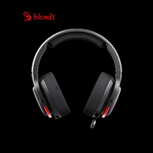 Bloody MR710 Black Wireless Gaming Headset, 2.4GHz Wireless + Bluetooth 5.3 Connectivity, Dual Wireless Mode, Gaming Audio Headset, Integrated Microphone