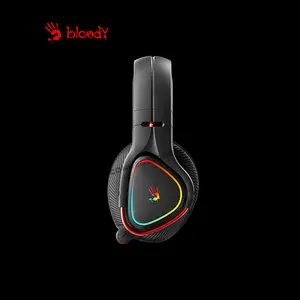 Bloody MR710 Black Wireless Gaming Headset, 2.4GHz Wireless + Bluetooth 5.3 Connectivity, Dual Wireless Mode, Gaming Audio Headset, Integrated Microphone