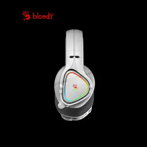 Bloody MR710 Grey Wireless Gaming Headset, 2.4GHz Wireless + Bluetooth 5.3 Connectivity, Dual Wireless Mode, Gaming Audio Headset, Integrated Microphone