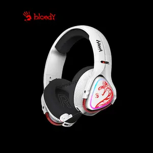 Bloody MR720 Naraka Wireless Gaming Headset, 2.4GHz Wireless + Bluetooth 5.3 Connectivity, Dual Wireless Mode, Gaming Audio Headset, Naraka Edition