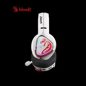 Bloody MR720 Naraka Wireless Gaming Headset, 2.4GHz Wireless + Bluetooth 5.3 Connectivity, Dual Wireless Mode, Gaming Audio Headset, Naraka Edition