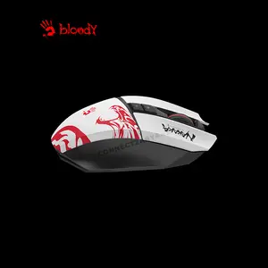 Bloody R36 Ultra Naraka Wireless Gaming Mouse, 12000 CPI Optical Sensor, 2.4GHz Wireless & USB Wired Connectivity, Rechargeable Battery, Esports Gaming Mouse, Naraka Edition