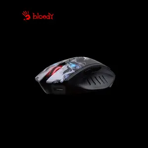 Bloody R80 Plus Wireless Gaming Mouse, 20000 CPI Optical Sensor, 2.4GHz Wireless & USB Wired Connectivity, Rechargeable Gaming Mouse, Esports Performance Design