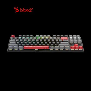 Bloody S310N Energy Red Mecha-Like Gaming Keyboard, Mecha-Like Switch Technology, Energy Red Edition Design, RGB Backlighting, Multi-Key Anti-Ghosting, Wired Gaming Keyboard
