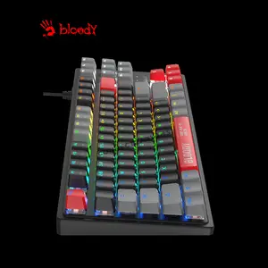 Bloody S310N Energy Red Mecha-Like Gaming Keyboard, Mecha-Like Switch Technology, Energy Red Edition Design, RGB Backlighting, Multi-Key Anti-Ghosting, Wired Gaming Keyboard