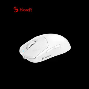 Bloody SG5 Hybrid Speed Wireless Gaming Mouse White, 30000 CPI S-Tier Gaming Sensor, 2.4GHz Wireless & USB Wired Connectivity, 8000Hz Wireless Polling Rate, Esports Gaming Mouse