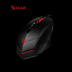 Bloody V8M Metal X'Glide Multi-Core RGB Gaming Mouse, 3200 CPI Optical Sensor, Activated Multi-Core Gaming Technology, Metal X'Glide Armor Boot, 8 Programmable Buttons, Wired USB Gaming Mouse
