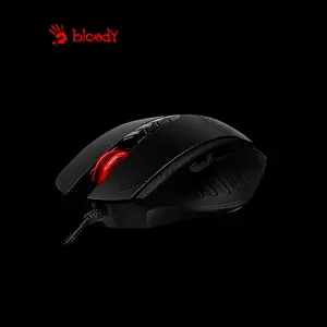 Bloody V8M Metal X'Glide Multi-Core RGB Gaming Mouse, 3200 CPI Optical Sensor, Activated Multi-Core Gaming Technology, Metal X'Glide Armor Boot, 8 Programmable Buttons, Wired USB Gaming Mouse