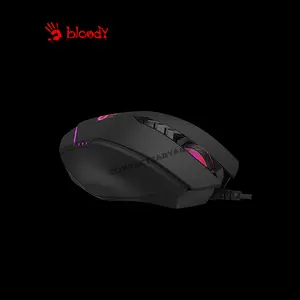 Bloody V8M Max RGB Gaming Mouse Black, 12000 CPI MAX BC3332-A Gaming Sensor, 8 Programmable Buttons, RGB Lighting Effects, Ultra-Core Gaming Engine, Wired USB Gaming Mouse