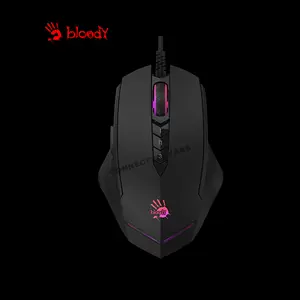 Bloody V8M Max RGB Gaming Mouse Black, 12000 CPI MAX BC3332-A Gaming Sensor, 8 Programmable Buttons, RGB Lighting Effects, Ultra-Core Gaming Engine, Wired USB Gaming Mouse
