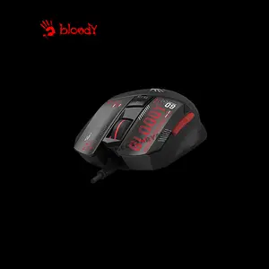 Bloody W60 Max Mini Lightweight Gaming Mouse, 10000 CPI Optical Sensor, Ultra-Light Honeycomb Design, RGB Lighting Effects, High-Speed Wired USB Gaming Mouse