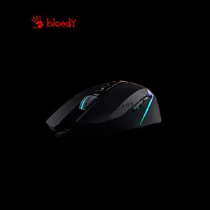 Bloody W60 Max RGB Gaming Mouse, 10000 CPI Optical Sensor, MAX BC3332-A Gaming Sensor, RGB Lighting Effects, High-Speed Wired USB Gaming Mouse