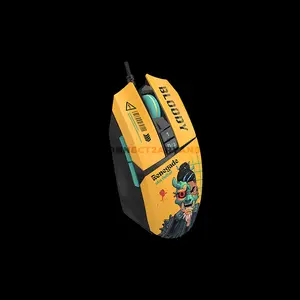 Bloody W63 Max Sunset RGB Gaming Mouse, 10000 CPI MAX BC3332-A Optical Sensor, Lightweight Honeycomb Design, RGB Lighting Effects, Wired USB Gaming Mouse