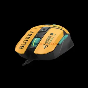 Bloody W63 Max Sunset RGB Gaming Mouse, 10000 CPI MAX BC3332-A Optical Sensor, Lightweight Honeycomb Design, RGB Lighting Effects, Wired USB Gaming Mouse