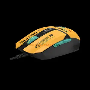 Bloody W63 Max Sunset RGB Gaming Mouse, 10000 CPI MAX BC3332-A Optical Sensor, Lightweight Honeycomb Design, RGB Lighting Effects, Wired USB Gaming Mouse