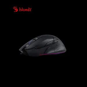 Bloody W70 Max Panda White RGB Gaming Mouse, 10000 CPI MAX BC3332-A Gaming Sensor, 2000Hz Report Rate, 8 Programmable Buttons, RGB Lighting Effects, Wired USB Gaming Mouse
