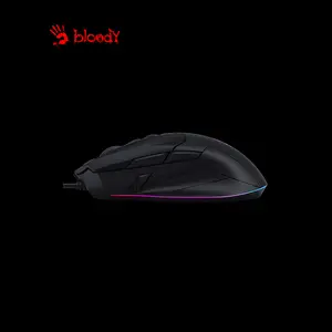 Bloody W70 Max Panda White RGB Gaming Mouse, 10000 CPI MAX BC3332-A Gaming Sensor, 2000Hz Report Rate, 8 Programmable Buttons, RGB Lighting Effects, Wired USB Gaming Mouse