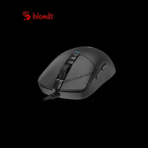 Bloody W72 Ultra Lightweight Gaming Mouse Black, 20000 CPI Alpha 20K Gaming Engine, 2000Hz Report Rate, 62g Ultra-Lightweight Design, RapidSnap Rebound Technology, Wired USB Gaming Mouse