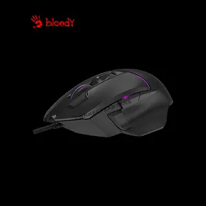 Bloody W95 Max RGB Gaming Mouse, 12000 CPI MAX BC3332-A Gaming Sensor, 16 Programmable Buttons, RGB Lighting Effects, MMO Gaming Mouse, Wired USB Connectivity