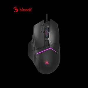 Bloody W95 Max RGB Gaming Mouse, 12000 CPI MAX BC3332-A Gaming Sensor, 16 Programmable Buttons, RGB Lighting Effects, MMO Gaming Mouse, Wired USB Connectivity