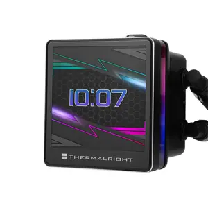 Thermalright Grand Vision 360 ARGB 360mm AIO Liquid CPU Cooler, Triple Fan High Performance Water Cooling System with ARGB Lighting and Vision Display