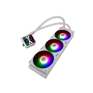 Thermalright Grand Vision 360 ARGB 360mm AIO Liquid CPU Cooler, Triple Fan High Performance Water Cooling System with ARGB Lighting and Vision Display