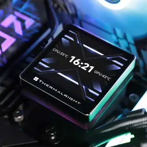 Thermalright Grand Vision 360 ARGB 360mm AIO Liquid CPU Cooler, Triple Fan High Performance Water Cooling System with ARGB Lighting and Vision Display
