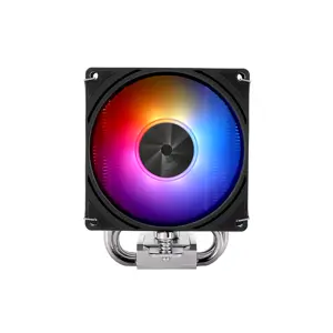 Thermalright Assassin X 90 SE ARGB Black CPU Air Cooler, Compact Single Tower Cooling System with Addressable RGB Lighting